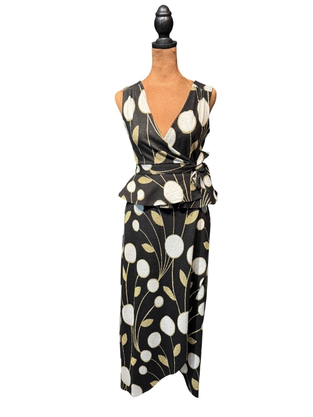 Maeve by Anthropologie Floral Wrap Top & Skirt Set